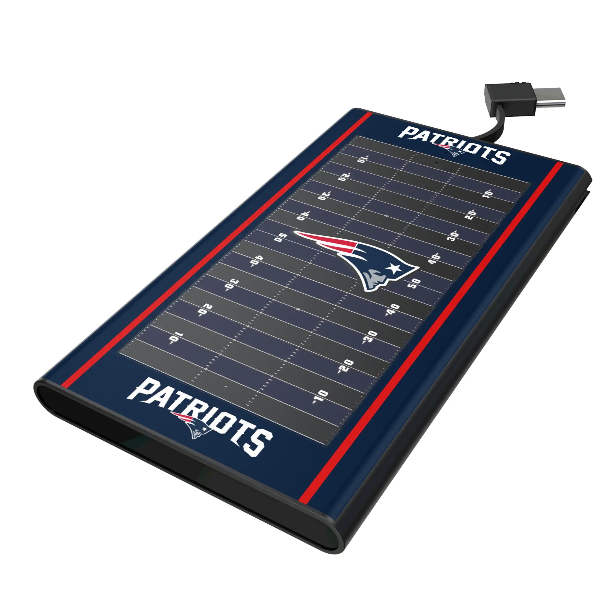 New England Patriots Field 5000mAh Flat Power Bank