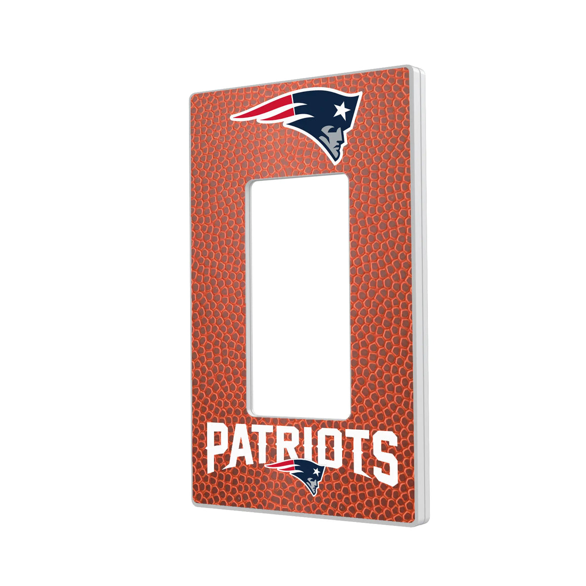 New England Patriots Football Hidden-Screw Light Switch Plate#Style_Single Rocker