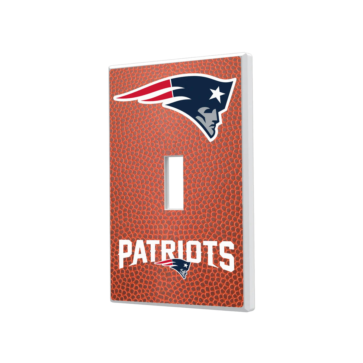 New England Patriots Football Hidden-Screw Light Switch Plate#Style_Single Toggle