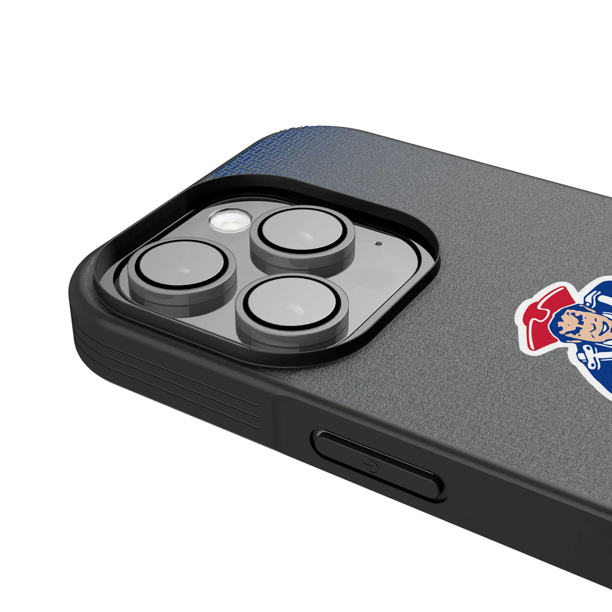 New England Patriots Historic Collection Linen iPhone Bump Phone Case for Apple iPhone - Detail