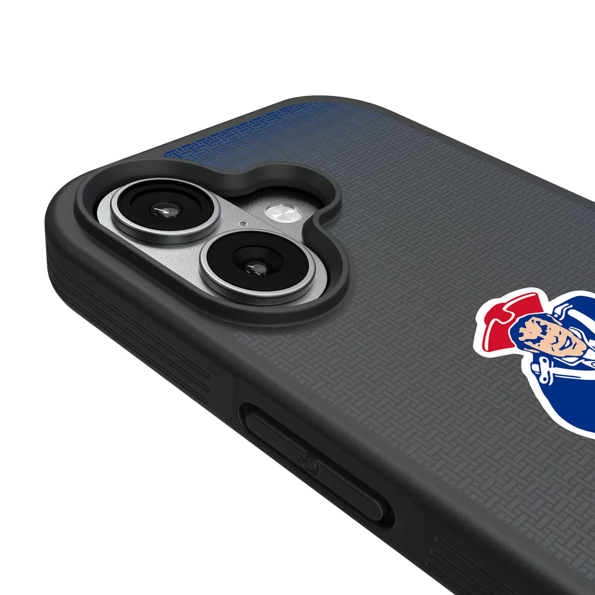 New England Patriots Historic Collection Linen iPhone Bump Phone Case for Apple iPhone - Detail#Device_iPhone 17