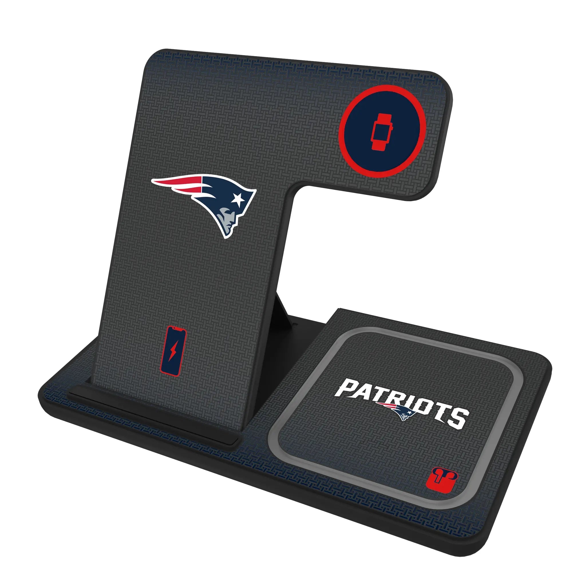 New England Patriots Linen 3 in 1 Charging Station