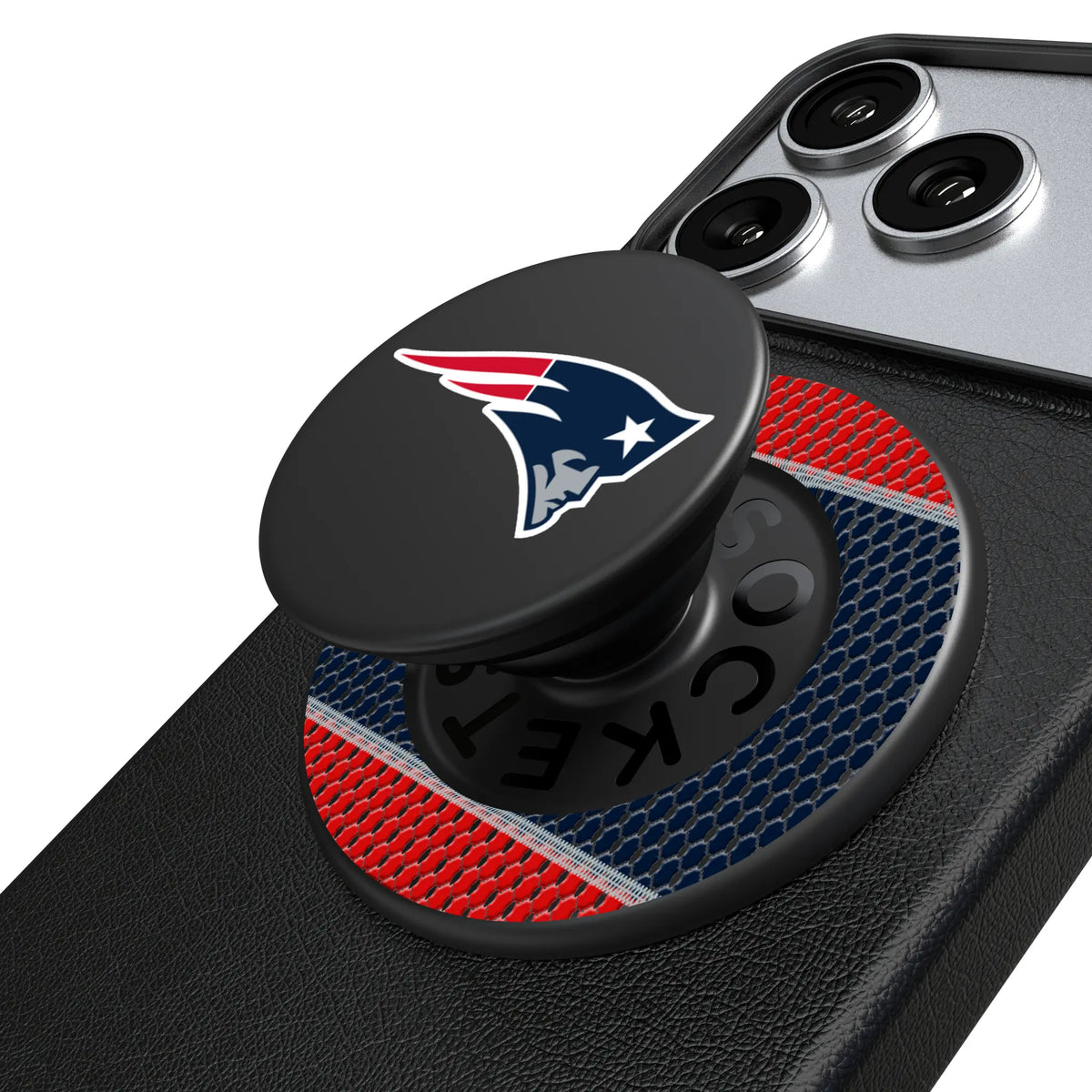 New England Patriots Mesh Popsockets Round Magnetic