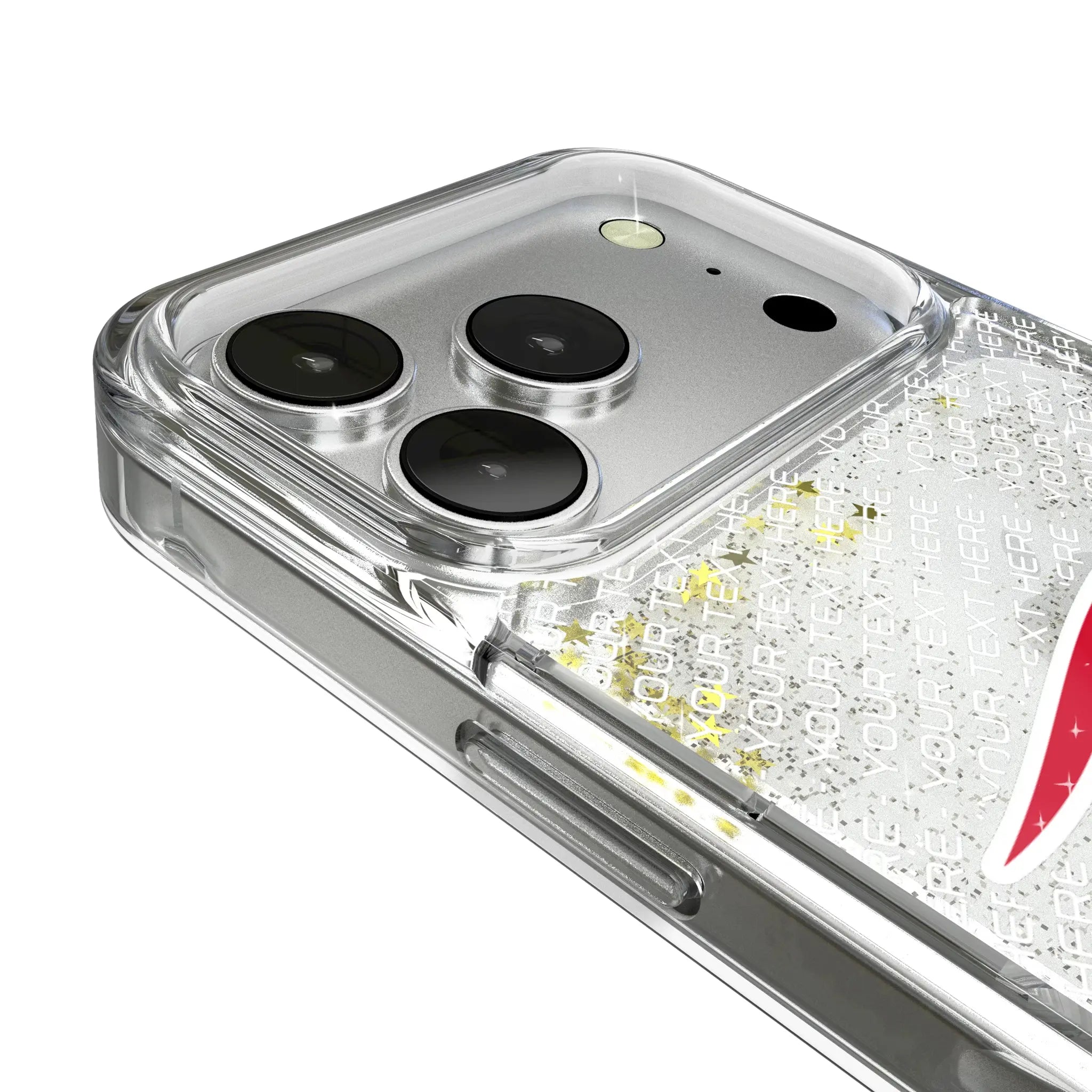 New England Patriots Personalized EndZone Plus iPhone Glitter Phone Case for Apple iPhone - Detail