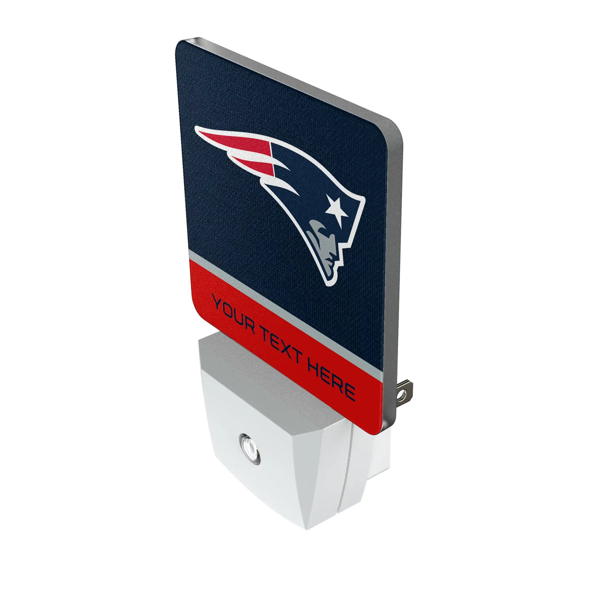 New England Patriots Personalized Endzone Solid Night Light 2-Pack - Isometric View