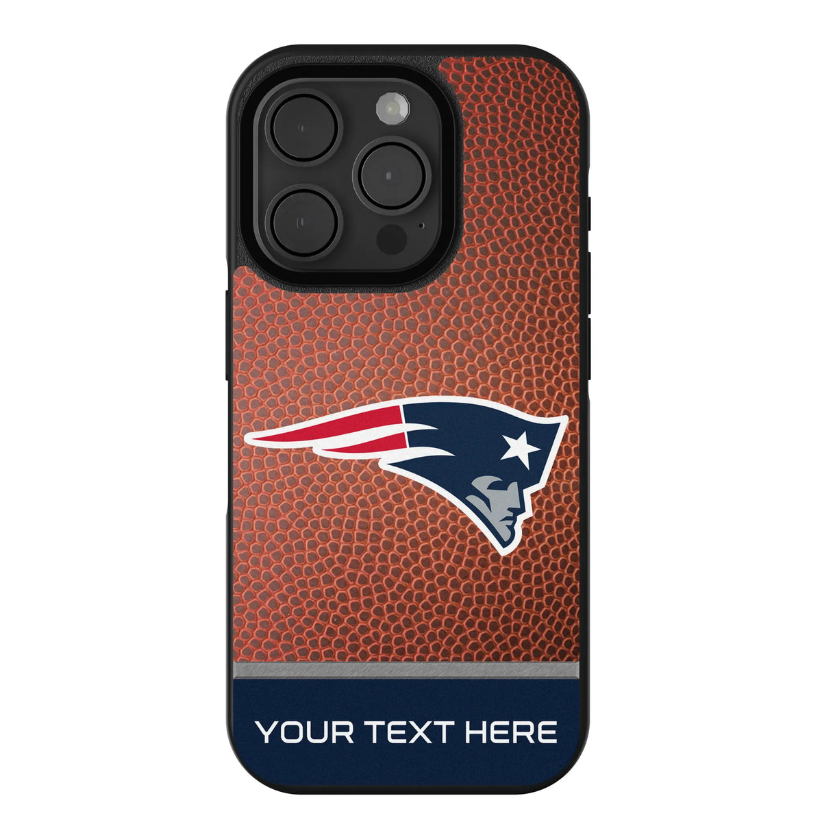 New England Patriots Personalized Football iPhone Bump Phone Case for Apple iPhone