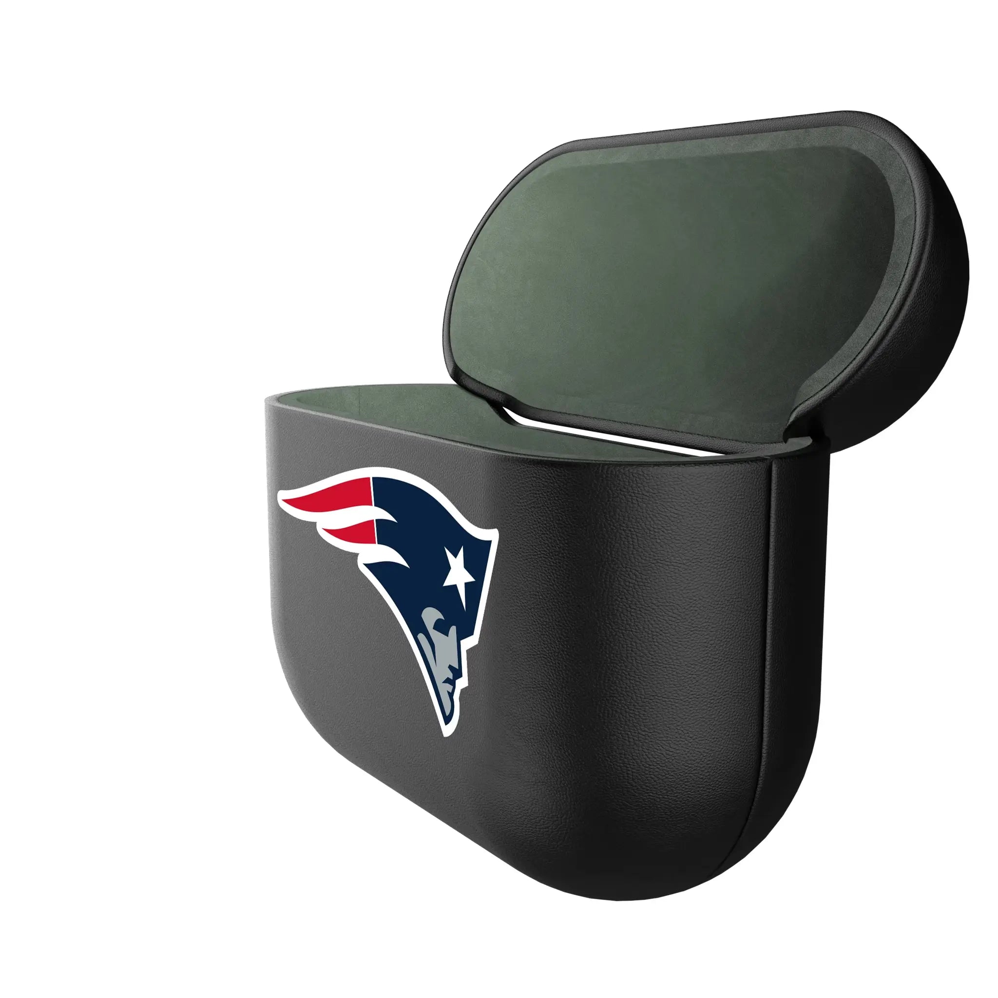 New England Patriots Personalized Insignia AirPods AirPod Case Cover - Isometric View#Device_AirPods 3rd Gen