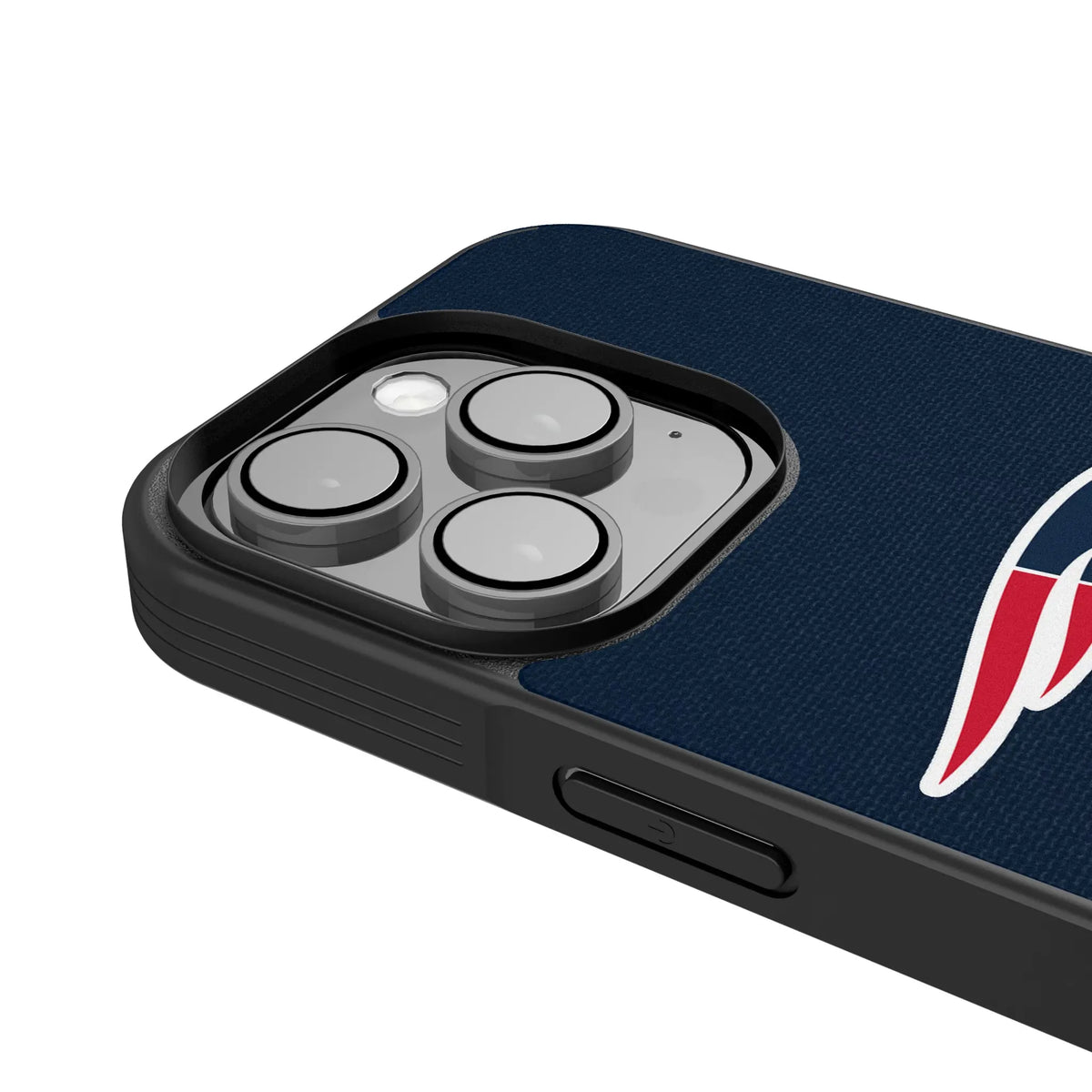 New England Patriots Personalized Stripe iPhone Bump Phone Case for Apple iPhone - Detail