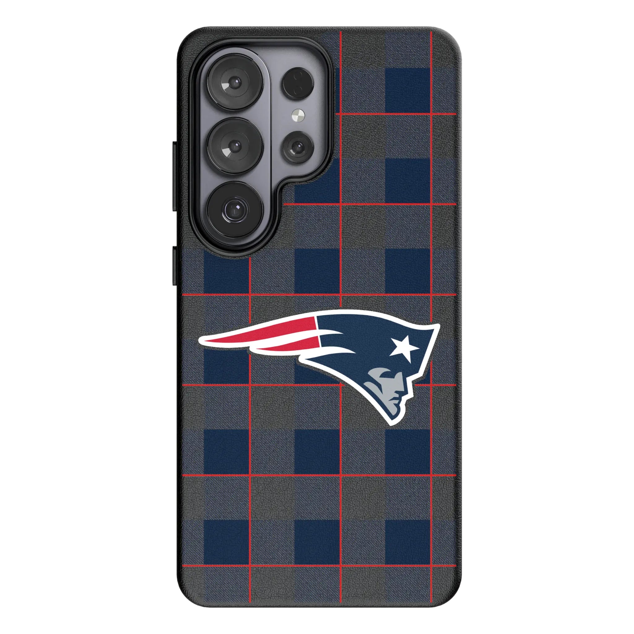 New England Patriots Plaid Galaxy MagSafe Compatible Phone Case for Samsung Galaxy#Device_Galaxy S26 Ultra