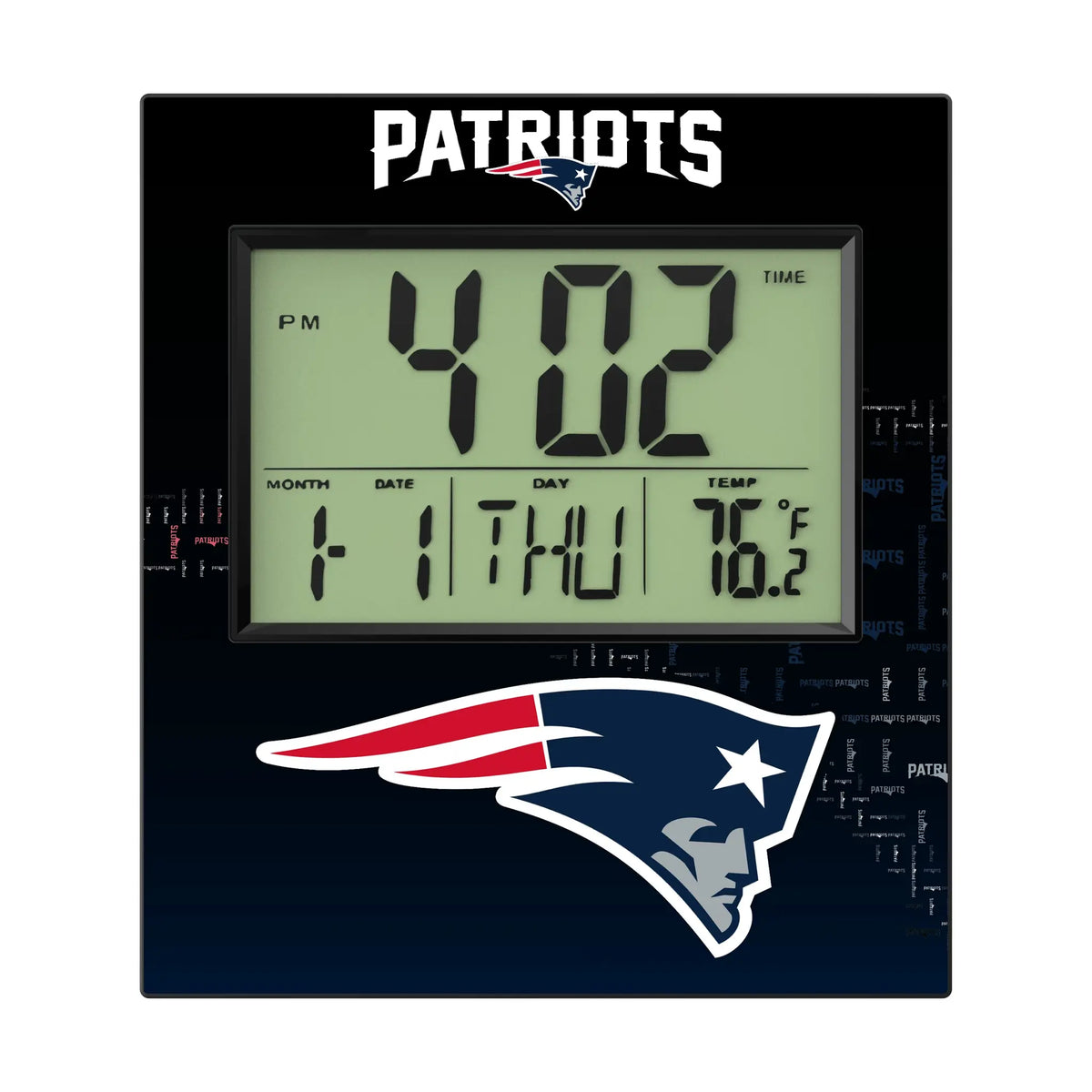 New England Patriots Quadtile Wall Clock