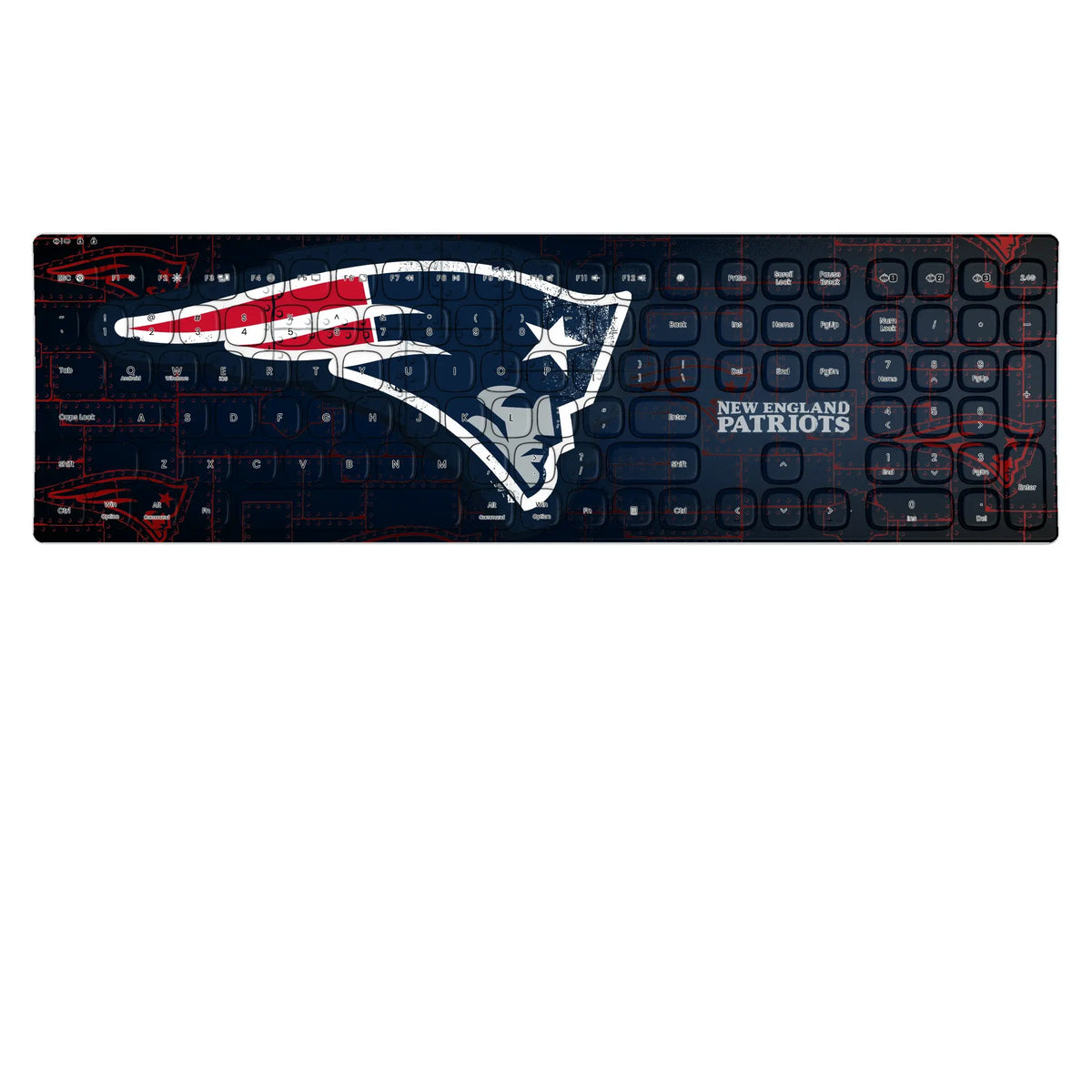 New England Patriots Rivet KKB605 Curved Wireless Keyboard