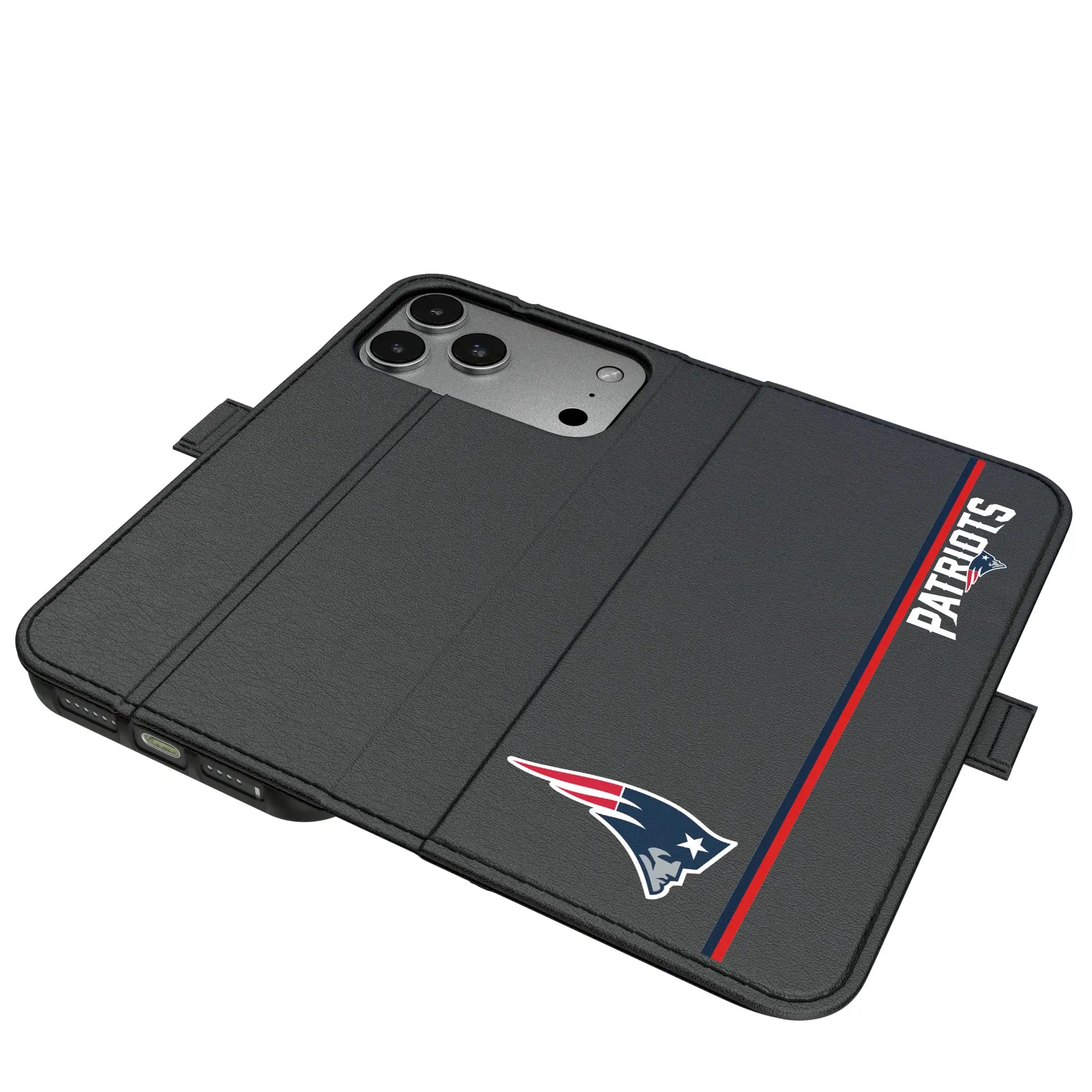 New England Patriots Sidebar iPhone Folio Phone Case for Apple iPhone#Device_iPhone 17 Pro Max