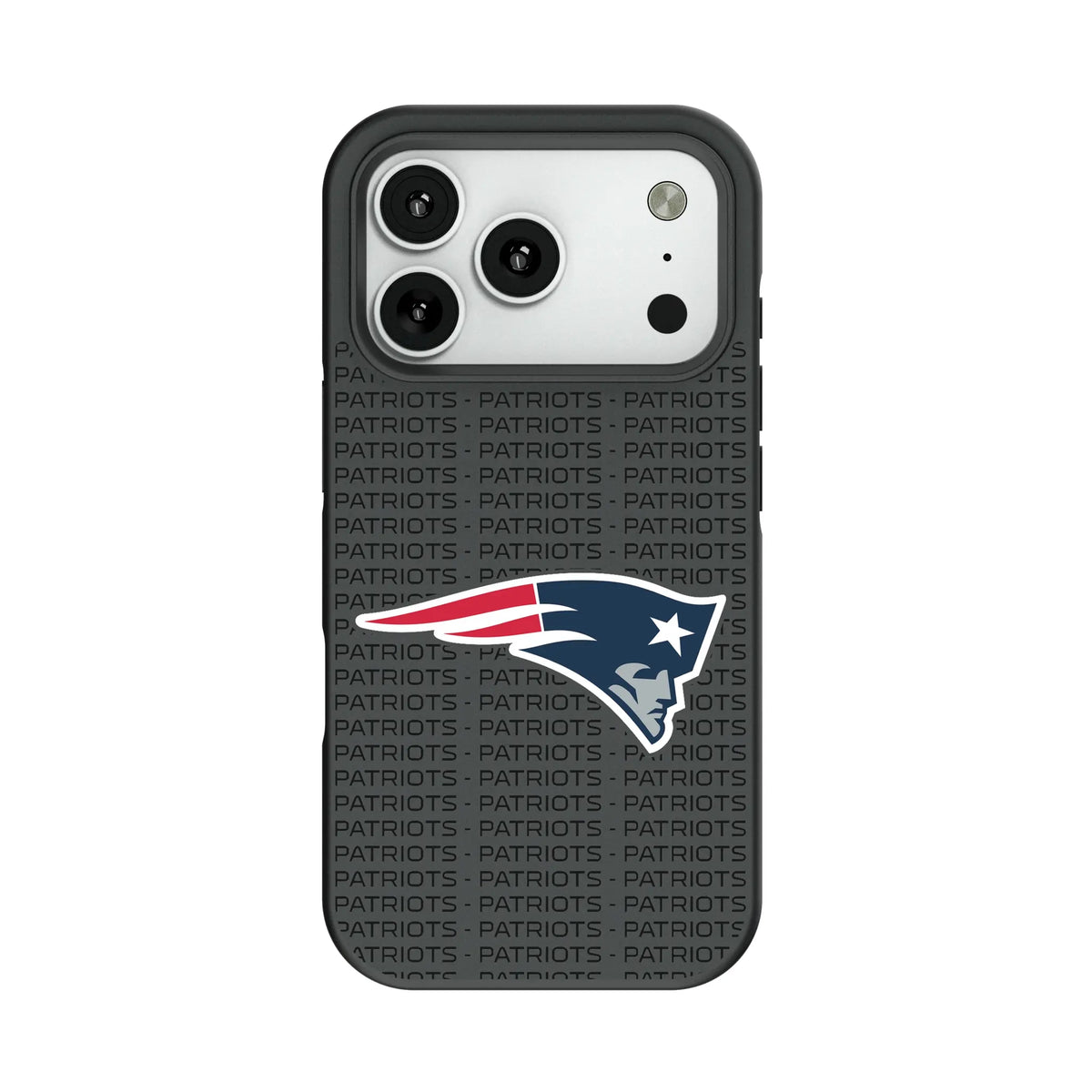 New England Patriots Text Backdrop Bump Phone Case for Apple iPhone