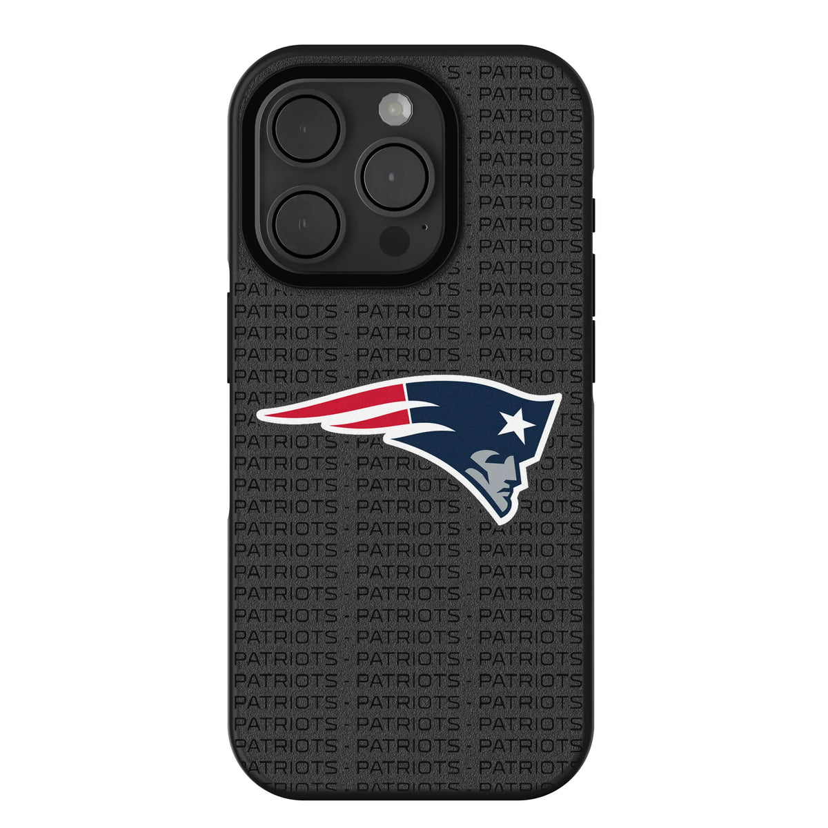 New England Patriots Text Backdrop iPhone Bump Phone Case for Apple iPhone