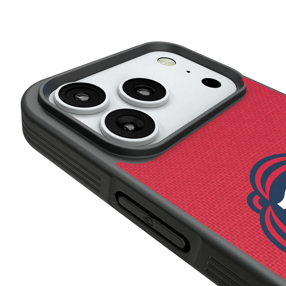 New England Revolution Diagonal Stripe iPhone Bump Phone Case for Apple iPhone - Detail#Device_iPhone 18 Pro