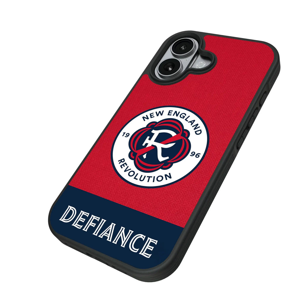 New England Revolution Endzone Solid iPhone Bump Phone Case for Apple iPhone - Isometric View#Device_iPhone 17
