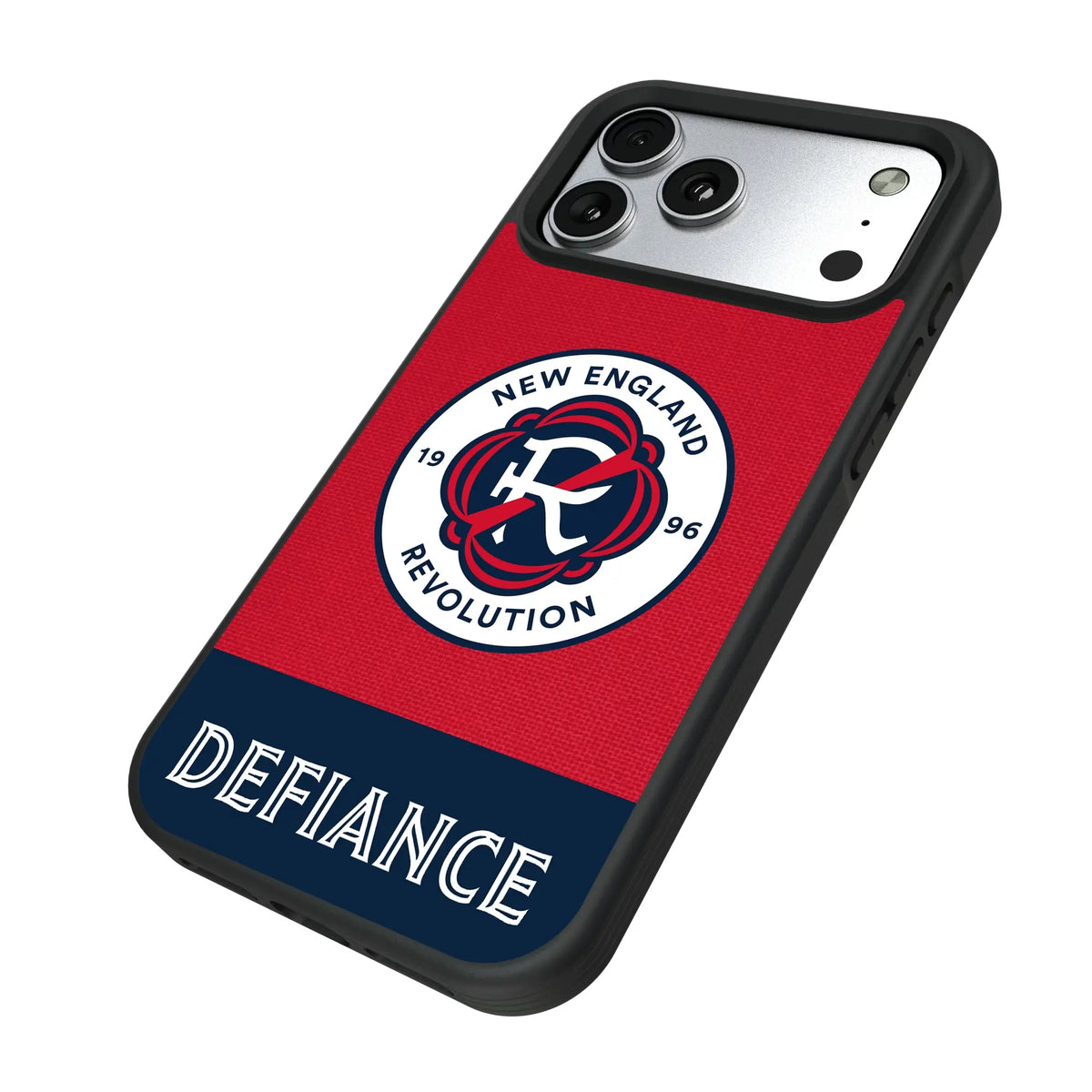 New England Revolution Endzone Solid iPhone Bump Phone Case for Apple iPhone - Isometric View#Device_iPhone 17 Pro Max