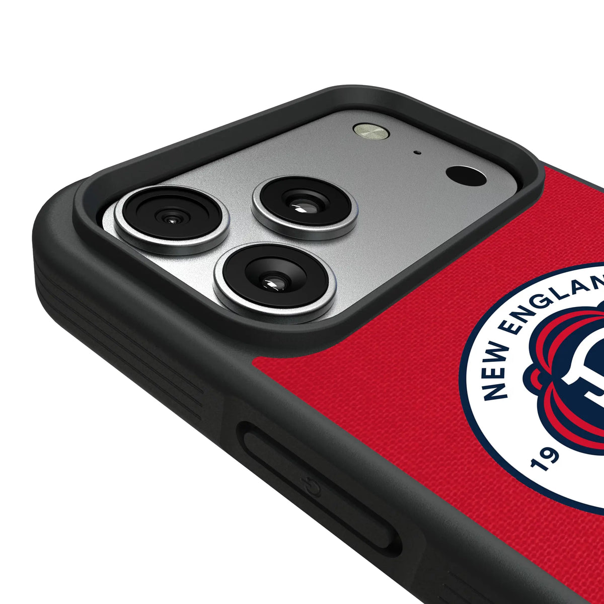 New England Revolution Endzone Solid iPhone Bump Phone Case for Apple iPhone - Detail#Device_iPhone 17 Pro Max
