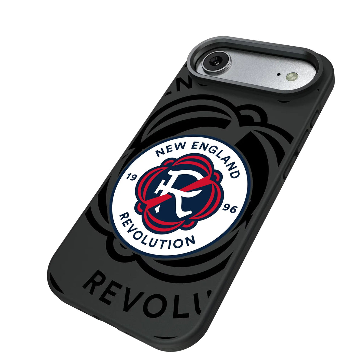 New England Revolution Monocolor Tilt iPhone Bump Phone Case for Apple iPhone - Isometric View#Device_iPhone Air