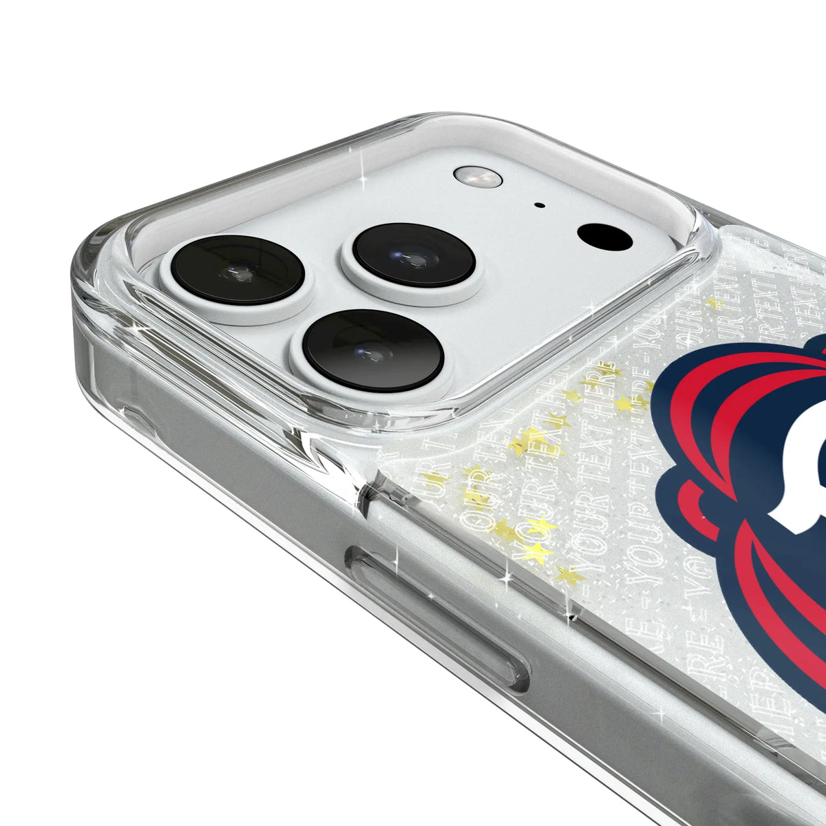 New England Revolution Personalized EndZone Plus iPhone Glitter Phone Case for Apple iPhone - Detail#Device_iPhone 18 Pro