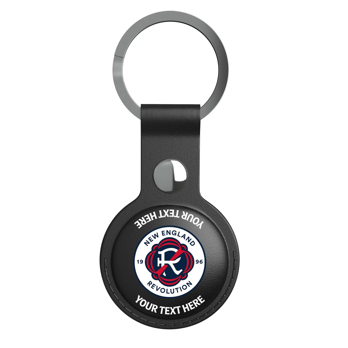 New England Revolution Personalized Insignia AirTag Black Airtag Holder