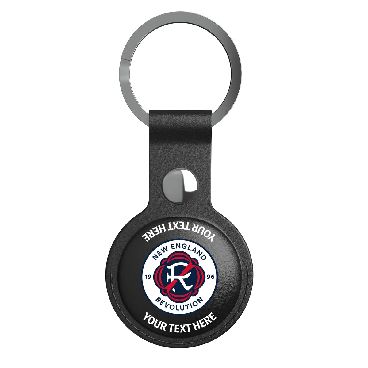 New England Revolution Personalized Insignia AirTag Black Airtag Holder