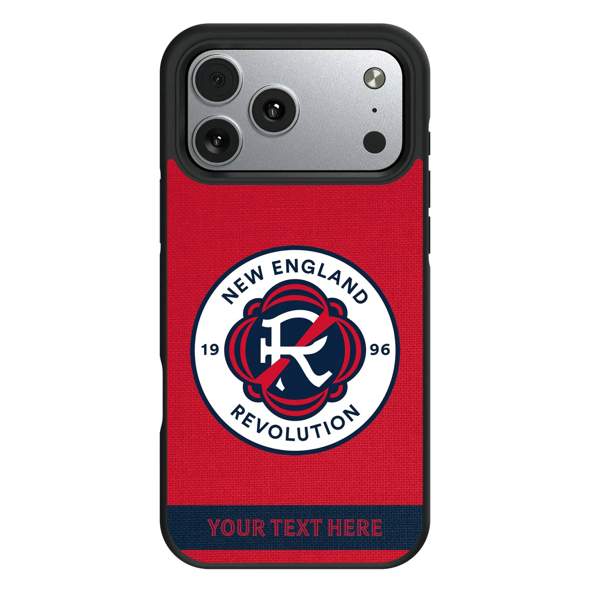 New England Revolution Personalized Stripe iPhone Bump Phone Case for Apple iPhone#Device_iPhone 17 Pro Max