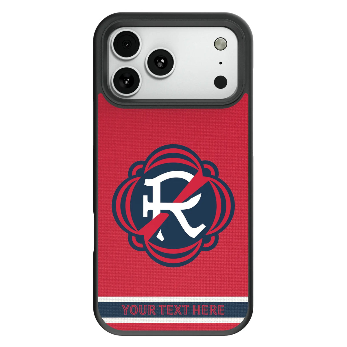 New England Revolution Personalized Stripe Bump Phone Case for Apple iPhone
