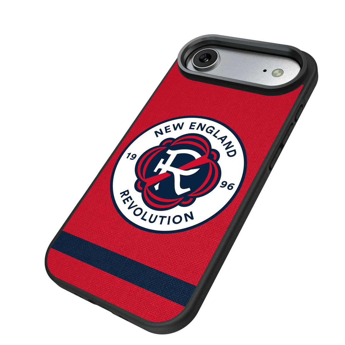 New England Revolution Stripe iPhone Bump Phone Case for Apple iPhone - Isometric View#Device_iPhone Air