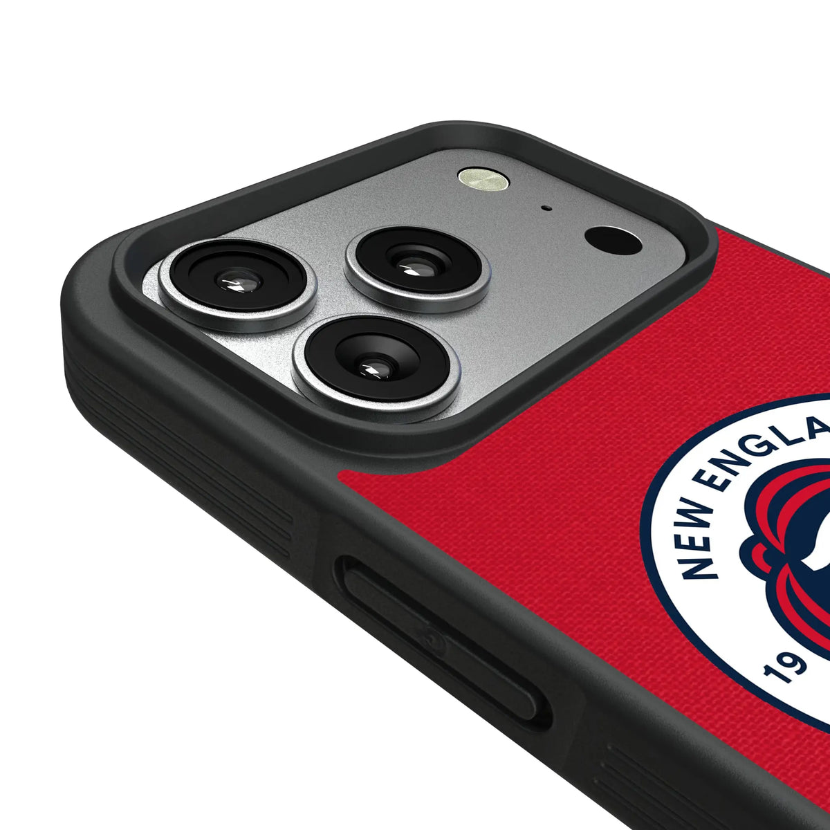 New England Revolution Stripe iPhone Bump Phone Case for Apple iPhone - Detail#Device_iPhone 17 Pro