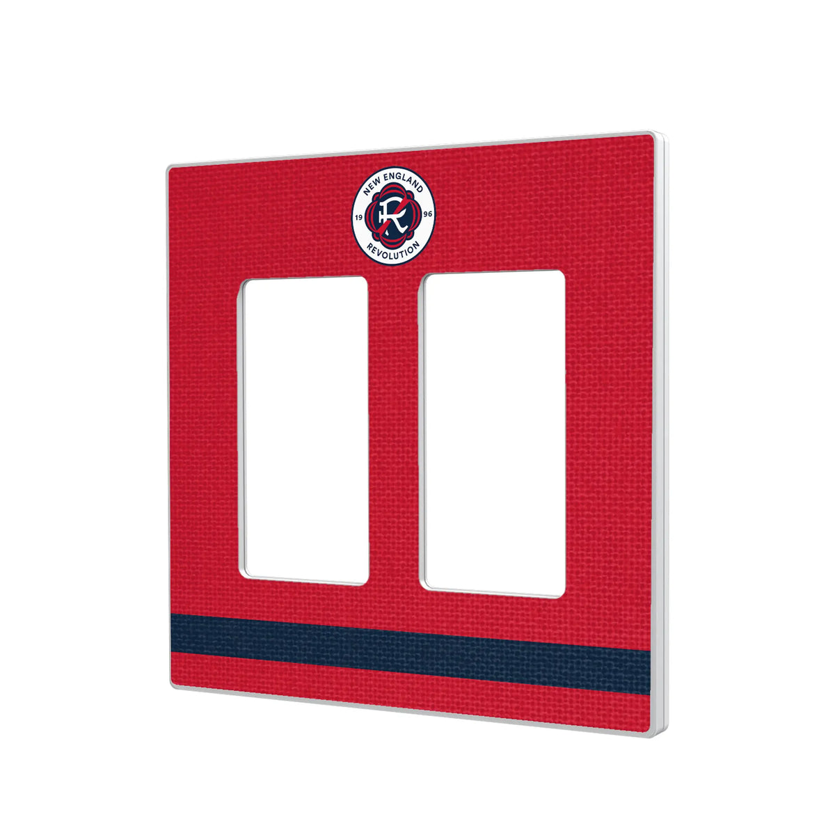 New England Revolution Stripe Hidden-Screw Light Switch Plate#Style_Double Rocker