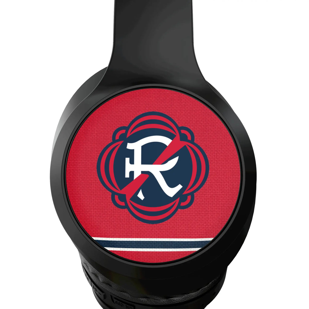 New England Revolution Stripe Wireless Over-Ear Headphones With Case - Detail