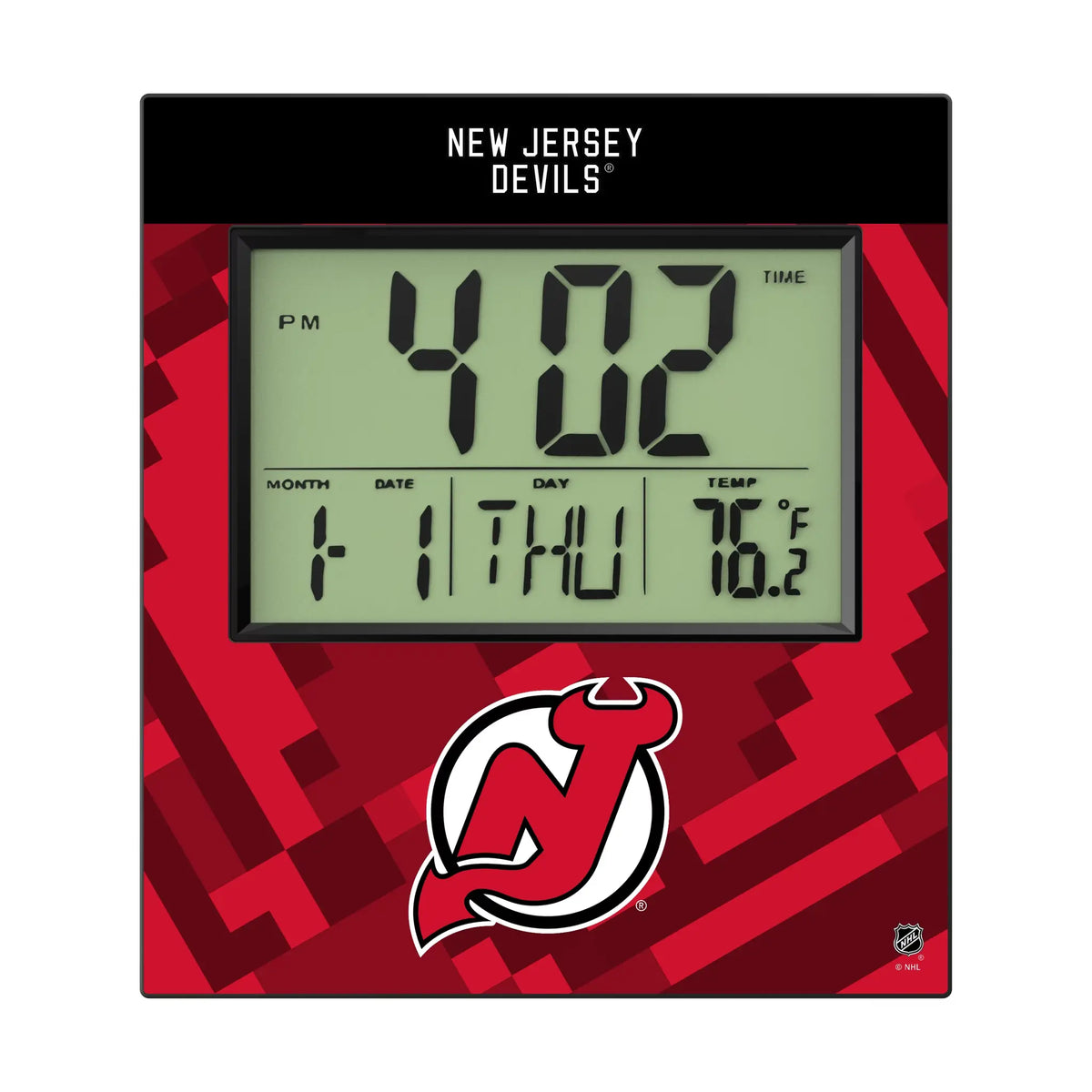 New Jersey Devils Color Block Wall Clock