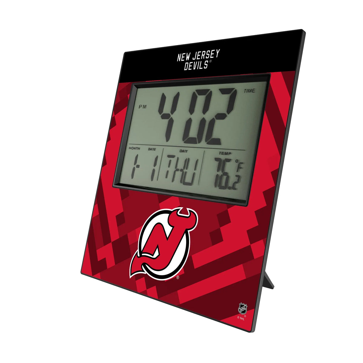 New Jersey Devils Color Block Wall Clock