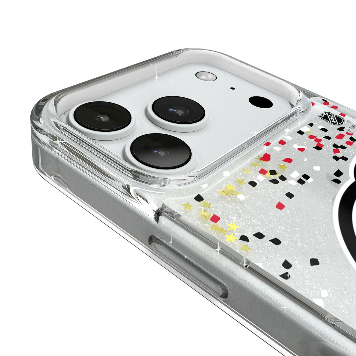 New Jersey Devils Confetti iPhone Glitter Phone Case for Apple iPhone - Detail#Device_iPhone 18 Pro