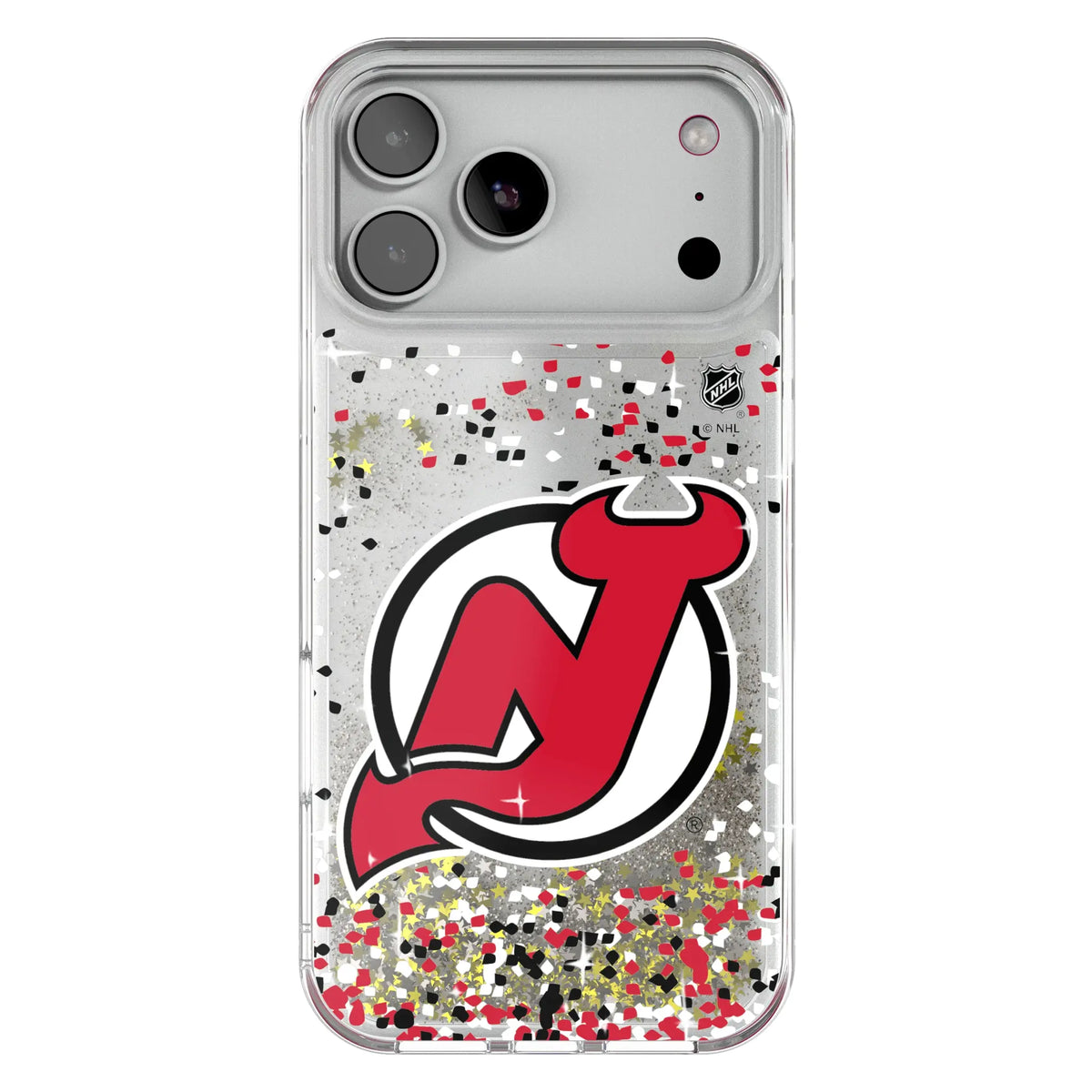 New Jersey Devils Confetti Glitter Phone Case for Apple iPhone