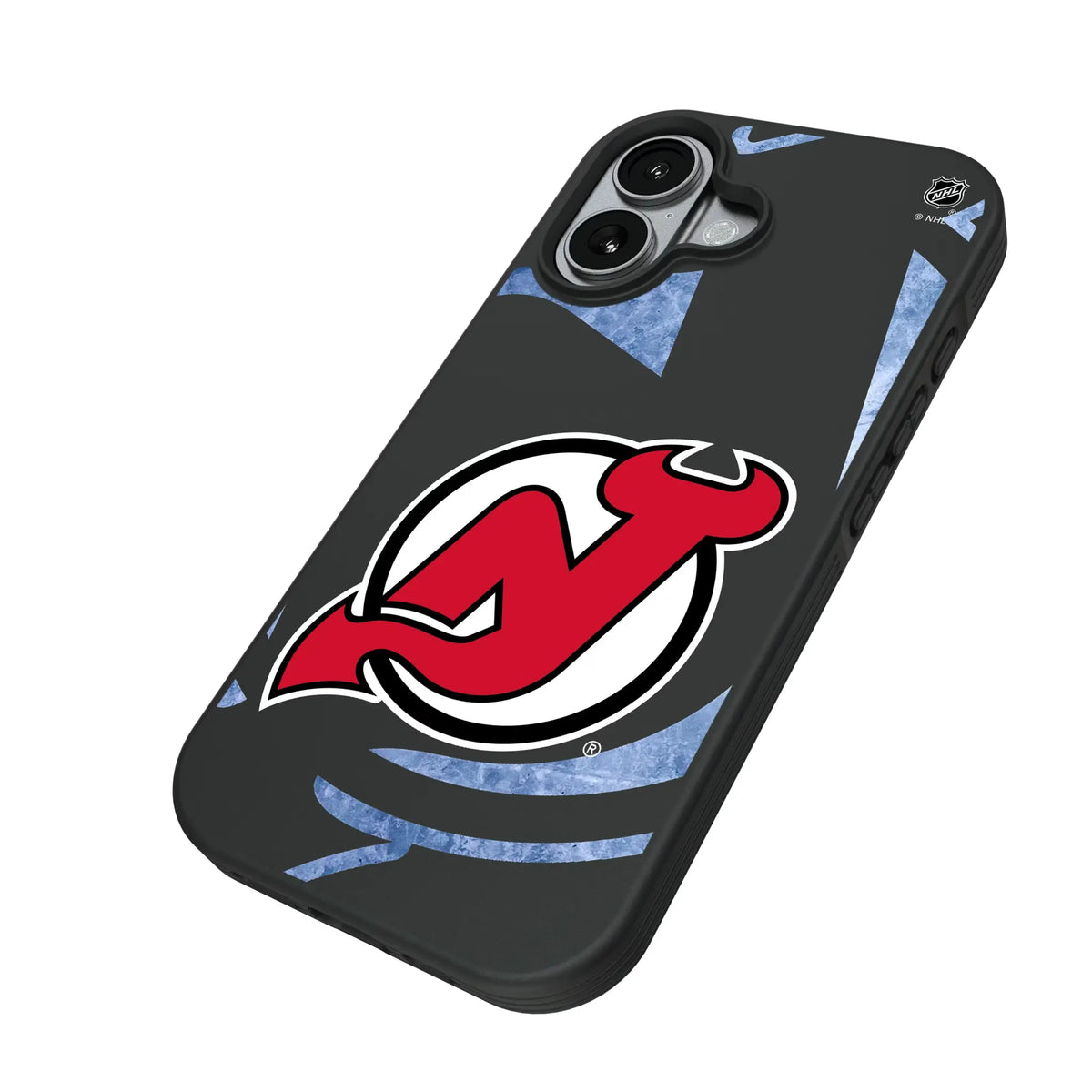 New Jersey Devils Ice Tilt iPhone Bump Phone Case for Apple iPhone - Isometric View#Device_iPhone 17