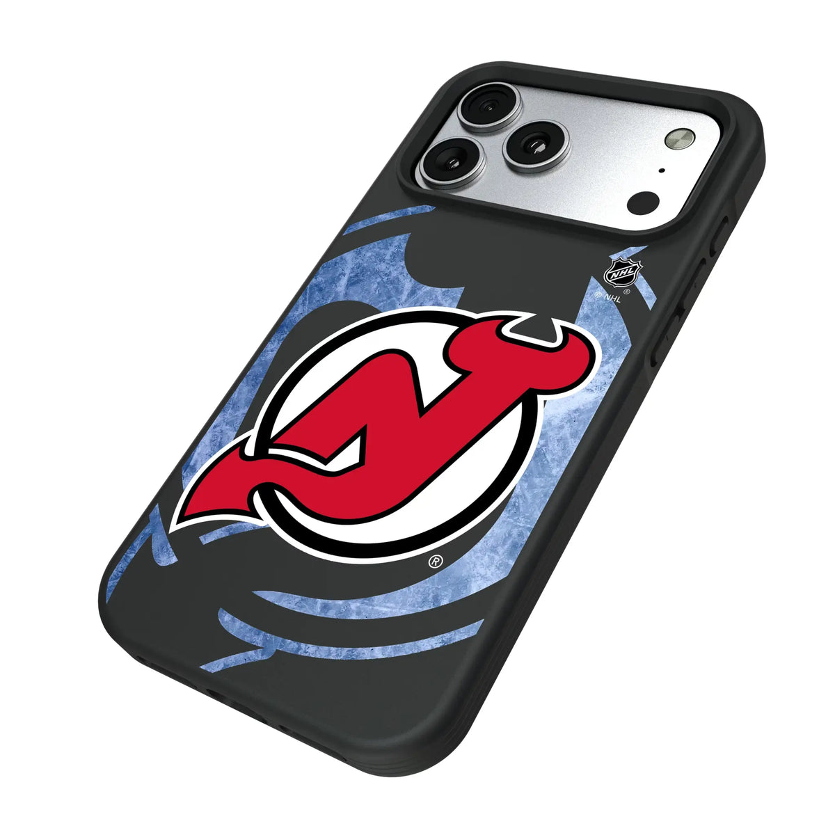 New Jersey Devils Ice Tilt iPhone Bump Phone Case for Apple iPhone - Isometric View#Device_iPhone 17 Pro Max