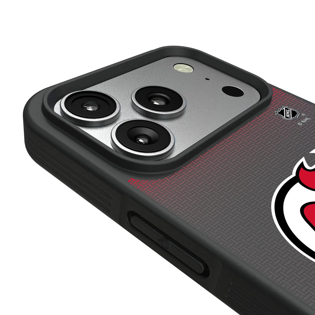 New Jersey Devils Linen iPhone Bump Phone Case for Apple iPhone - Detail#Device_iPhone 17 Pro