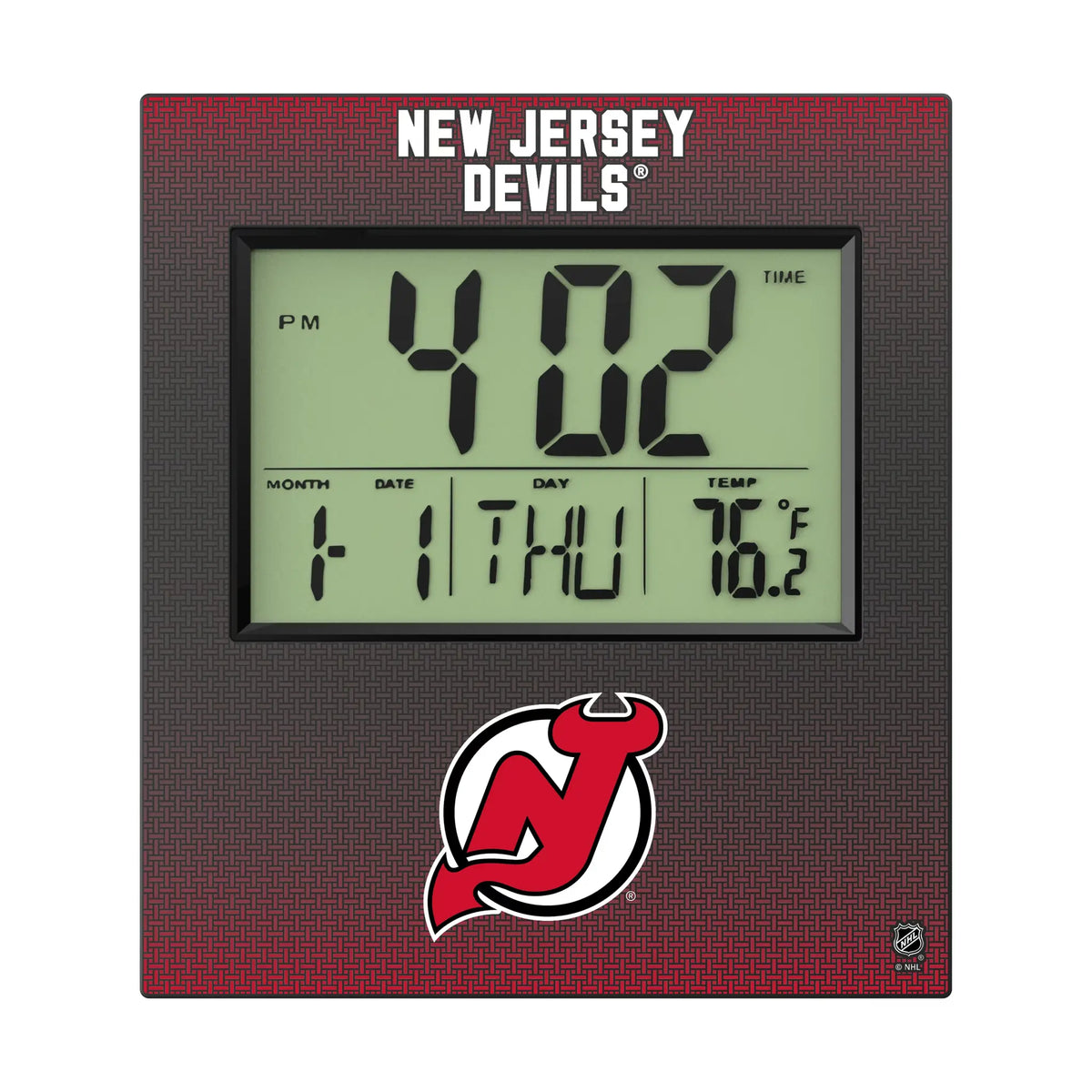 New Jersey Devils Linen Wall Clock