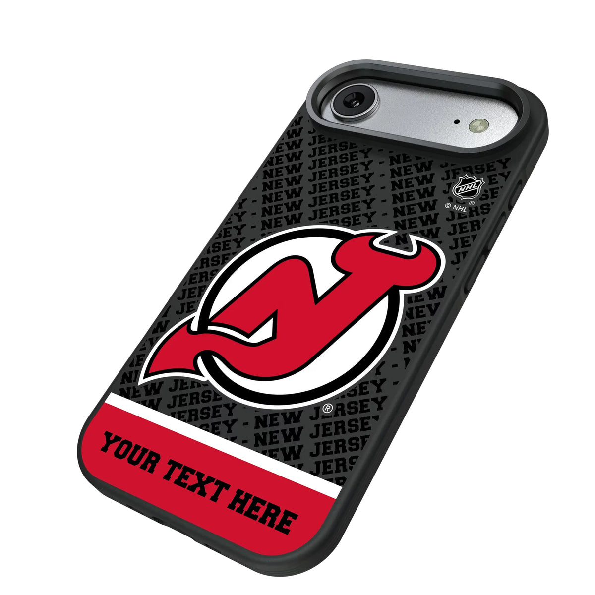 New Jersey Devils Personalized EndZone Plus iPhone Bump Phone Case for Apple iPhone - Isometric View#Device_iPhone Air
