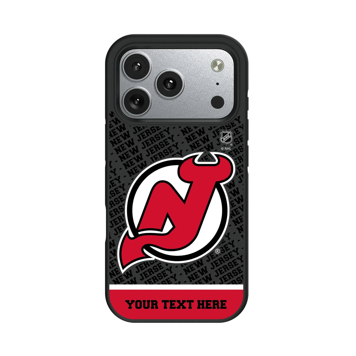 New Jersey Devils Personalized EndZone Plus iPhone Bump Phone Case for Apple iPhone#Device_iPhone 17 Pro