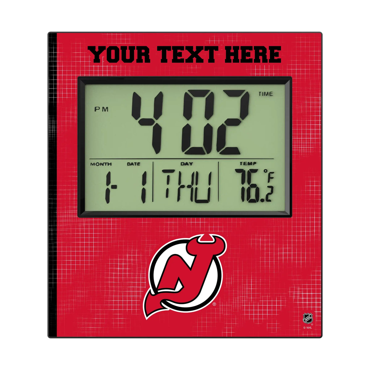 New Jersey Devils Personalized Hatch Wall Clock