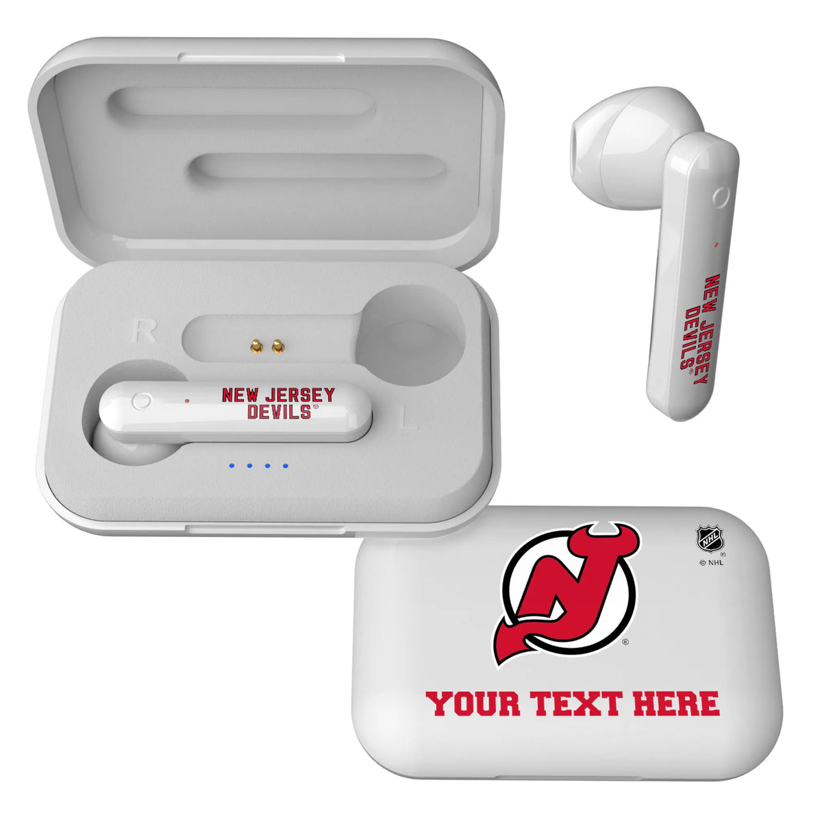 New Jersey Devils Personalized Insignia Wireless TWS Earbuds