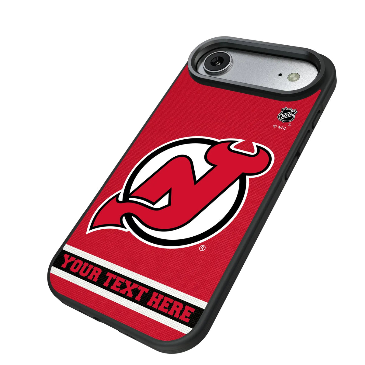 New Jersey Devils Personalized Stripe iPhone Bump Phone Case for Apple iPhone - Isometric View#Device_iPhone Air