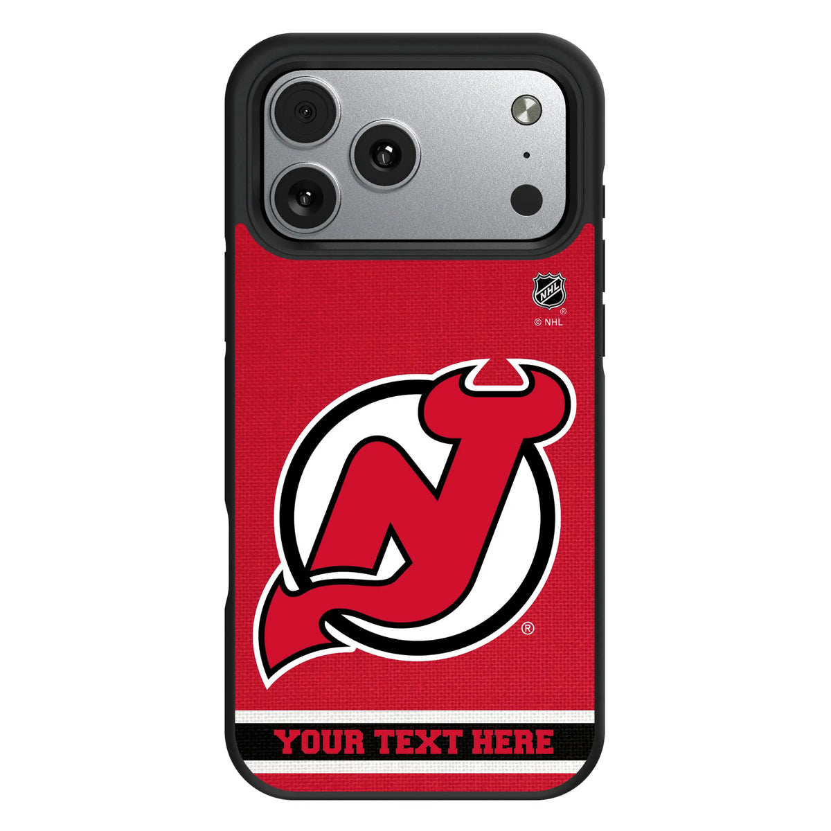 New Jersey Devils Personalized Stripe iPhone Bump Phone Case for Apple iPhone#Device_iPhone 17 Pro Max