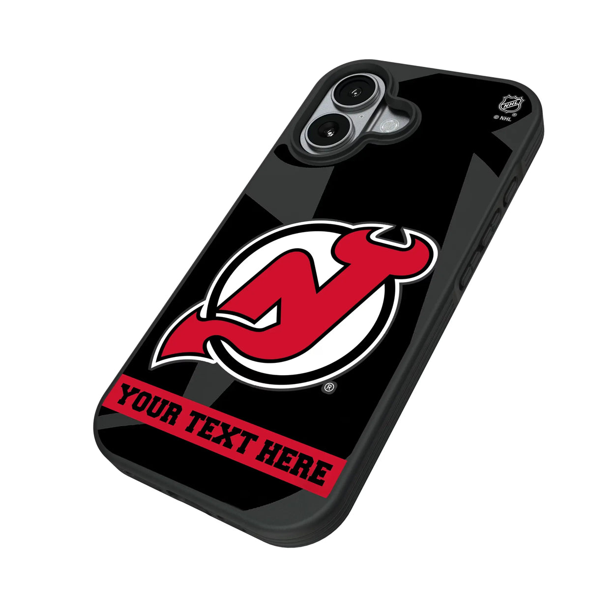 New Jersey Devils Personalized Tilt iPhone Bump Phone Case for Apple iPhone - Isometric View#Device_iPhone 17