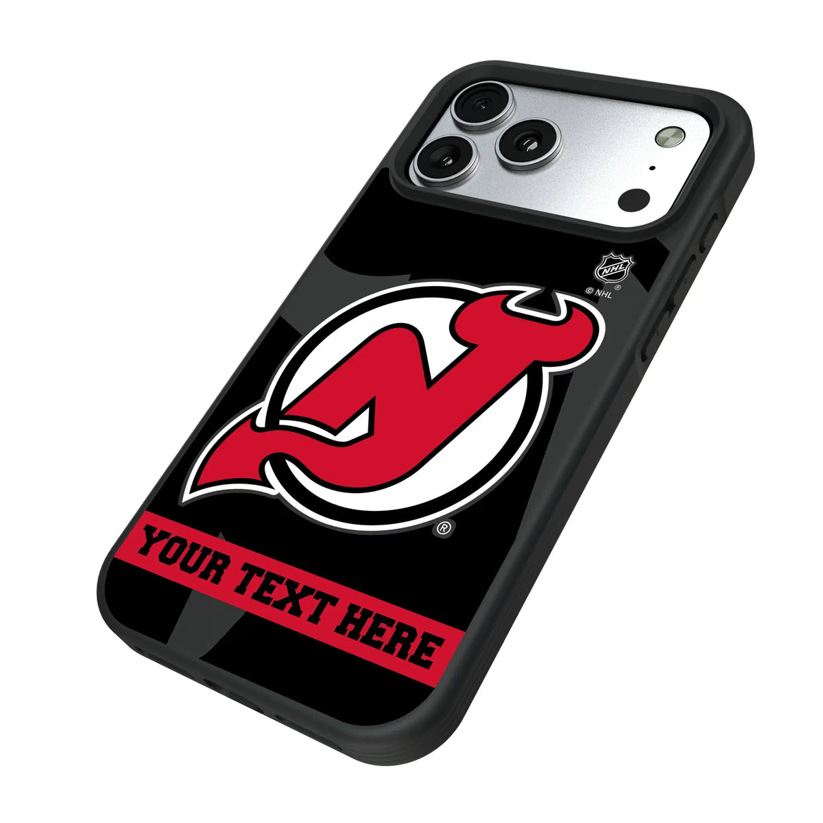 New Jersey Devils Personalized Tilt iPhone Bump Phone Case for Apple iPhone - Isometric View#Device_iPhone 17 Pro Max