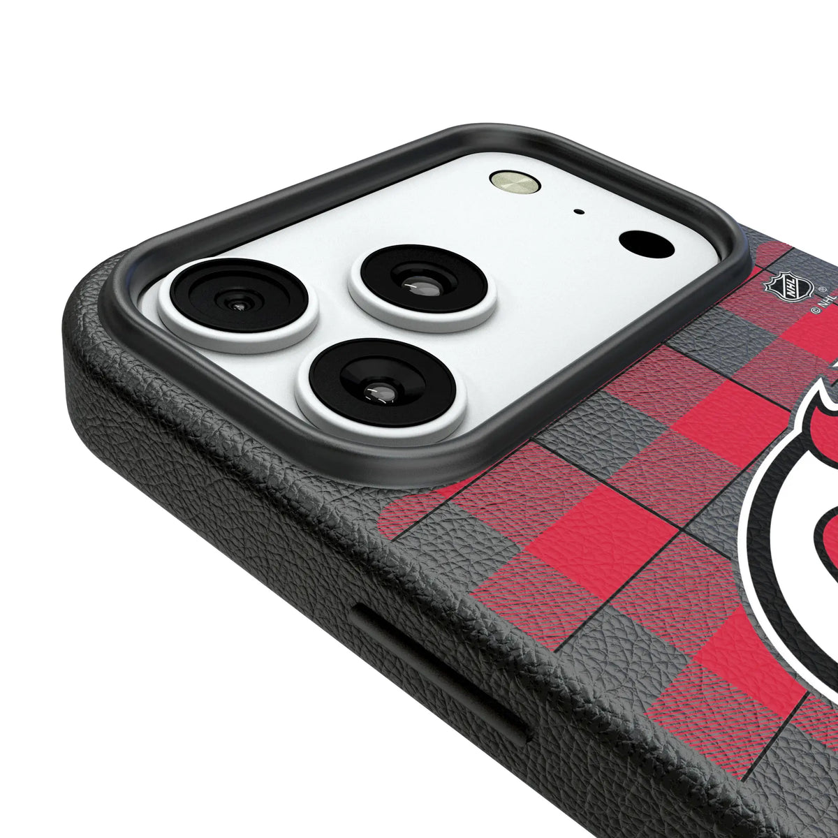 New Jersey Devils Plaid iPhone MagSafe Compatible Phone Case for Apple iPhone - Detail#Device_iPhone 18 Pro Max