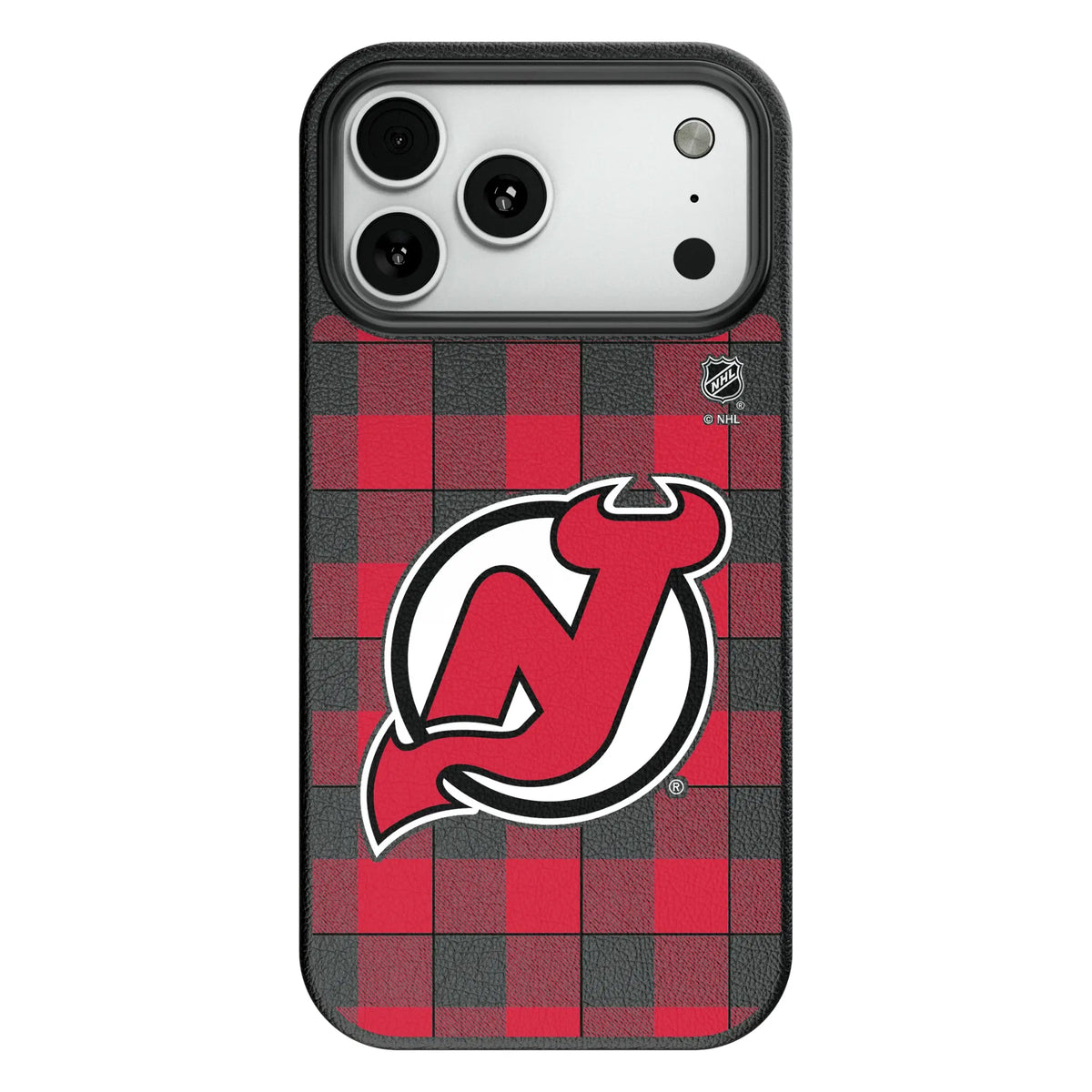 New Jersey Devils Plaid MagSafe Compatible Phone Case for Apple iPhone